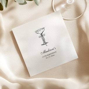 Elegant White Champagne Party  Napkins