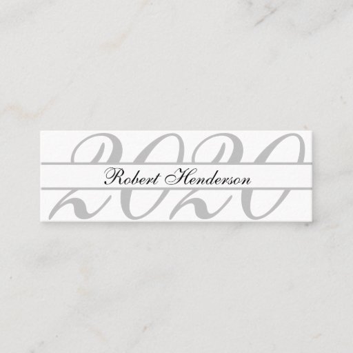 Customizable Elegant white classic insert card graduation name