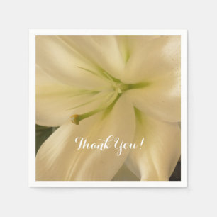 Elegant White Crema Napkins