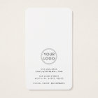 Elegant white custom logo earring display card