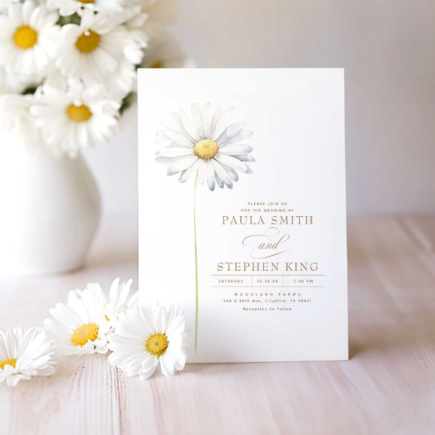 Daisy on sale wedding invitations