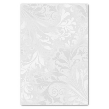 Elegant White Damask Tissue Paper by Sarah_Designs at Zazzle