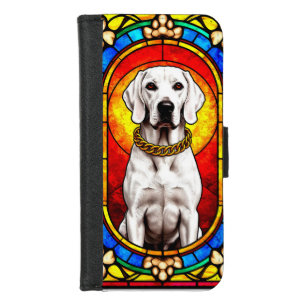 Elegant White Dog Art iPhone 8/7 Wallet Case