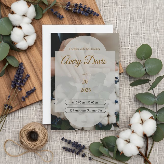 Elegant White Floral Boho Wedding Invitation  (Creator Uploaded)