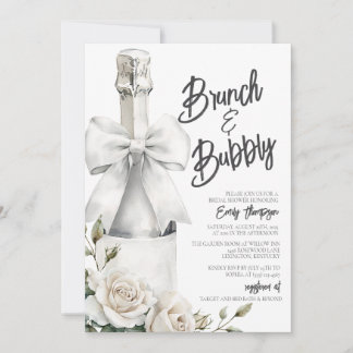 Elegant White Floral Brunch and Bubbly