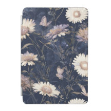 Elegant White Floral & Butterfly Watercolor | iPad