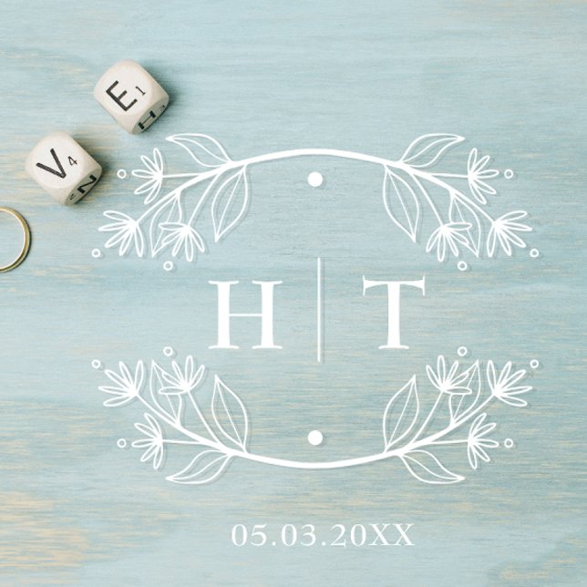 Elegant White Floral Monogram Initials Floor Decals (Zazzle Elegant White Floral Monogram Initials Floor Decal)