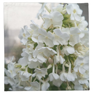 Elegant White Floral Napkin | Botanical Wedding Ta