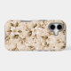 Elegant White Floral Olive Gold Botanical Pattern iPhone 17 Case