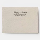 Elegant White Floral Wedding Invitation Envelope | Zazzle