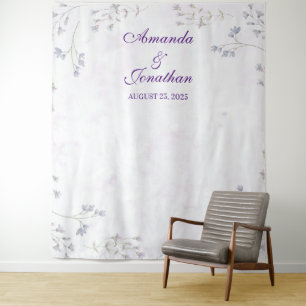 Elegant White Floral Wedding Photo Booth Backdrop