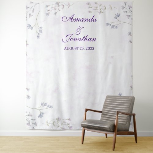 Elegant White Floral Wedding Photo Booth Backdrop
