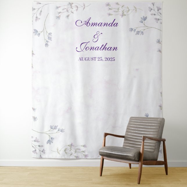 Elegant White Floral Wedding Photo Booth Backdrop (In Situ)