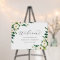 Elegant White Floral Wedding Welcome Foam Board