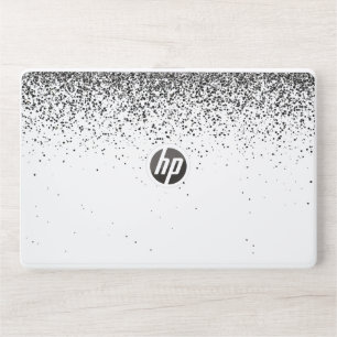 Elegant White Glitter HP Laptop Skin