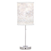 Elegant white glitter lamp shade (Back)
