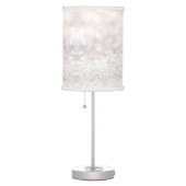 Elegant white glitter lamp shade (Right)
