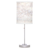 Elegant white glitter lamp shade (Front)