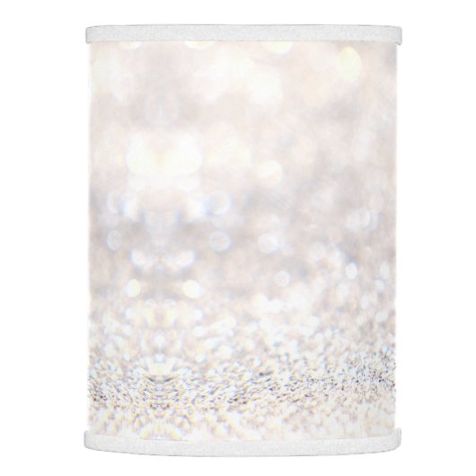 Elegant white glitter lamp shade (Right)