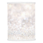 Elegant white glitter lamp shade (Back)