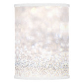 Elegant white glitter lamp shade (Front)