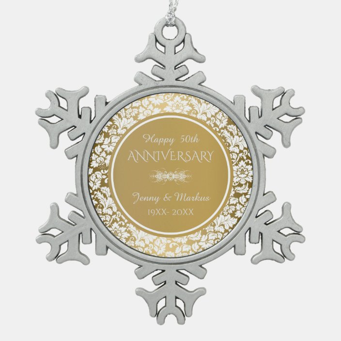 50th wedding anniversary christmas ornament