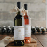 Elegant White Gold Agate 90th Birthday Party Wine Label<br><div class="desc">These are Elegant White Gold Agate 90th Birthday Party Wine Labels!</div>