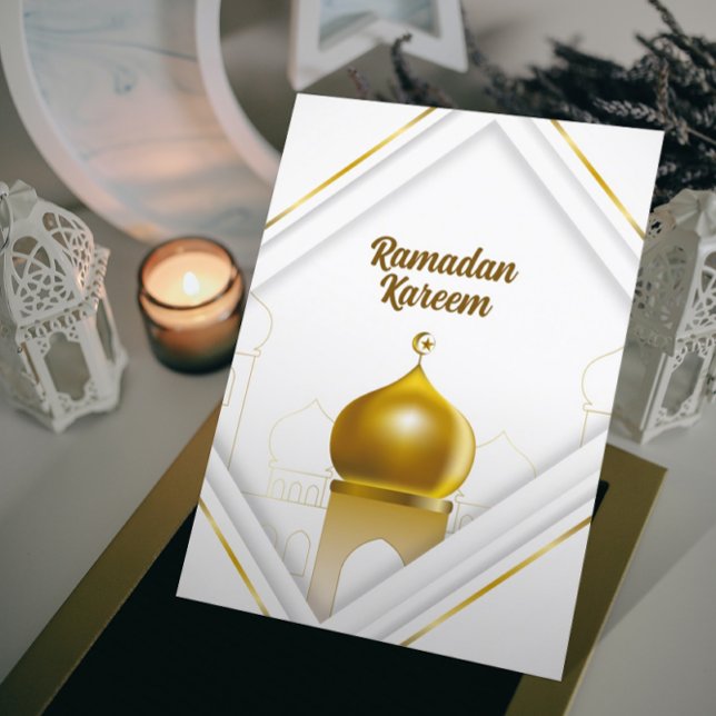 Elegant White | Gold Dome | Frame | Islamic Invitation (Creator Uploaded)
