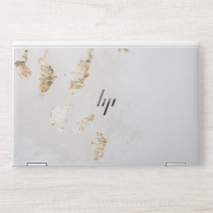 Elegant White gold glitter HP Laptop Skin