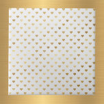 Elegant White Gold Hearts Ceramic Tile<br><div class="desc">White tile with gold hearts.</div>
