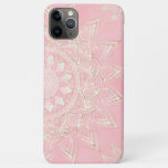 Elegant White &amp; Gold Mandala Blush Pink Design Iphone 11 Pro Max Case at Zazzle