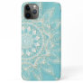 Elegant White Gold Mandala Sky Blue Design iPhone 11 Pro Max Case