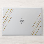 Elegant White &amp; Gold Marble HP Laptop Skin