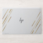 Elegant White &amp; Gold Marble HP Laptop Skin