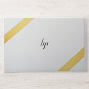 Elegant White & Gold Marble HP Laptop Skin