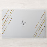 Elegant White &amp; Gold Marble HP Laptop Skin
