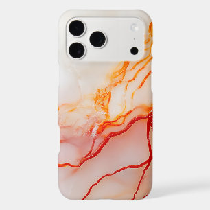 Elegant White & Gold Marble Pattern iPhone 17 Pro Max Case