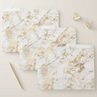 Elegant White Gold Marble Pattern