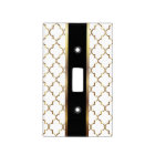 Elegant White & Gold Quatrfoil with Black Accent