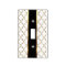 Elegant White & Gold Quatrfoil with Black Accent
