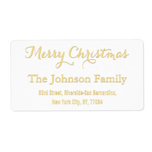 Christmas Labels – Christmas Address Labels | Zazzle