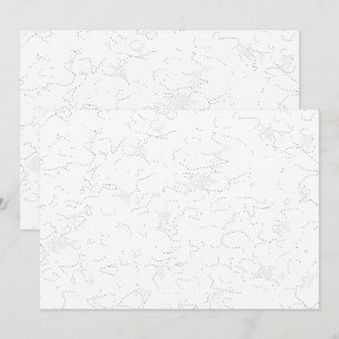 Elegant White Graduation Announcement