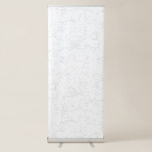 Elegant White Graduation Announcement Retractable Banner