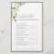 Elegant White Gray Green Bridal Shower Game