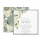 Elegant White Gray Green Watercolor Bridal Shower