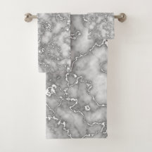 Elegant White Gray Marble