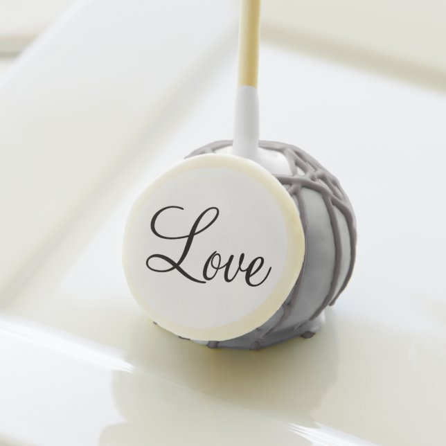 Elegant White Grey Love Wedding Favors (Front Insitu)
