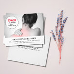 Elegant White Grey Photo Massage Therapist Flyer<br><div class="desc">Elegant flyer, coupon design template with a professional studio photo. Perfect marketing tool for your customers. This flyer is fully customizable, you can add your personal details to it easily. If you need any help to customize it, please contact us. You can match this product with business cards from our...</div>