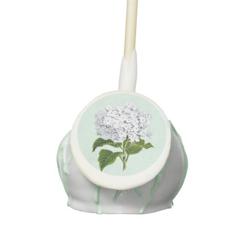 Elegant White Hydrangea Wedding Cake Pop