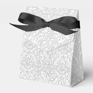 Elegant White Lace Favor Boxes